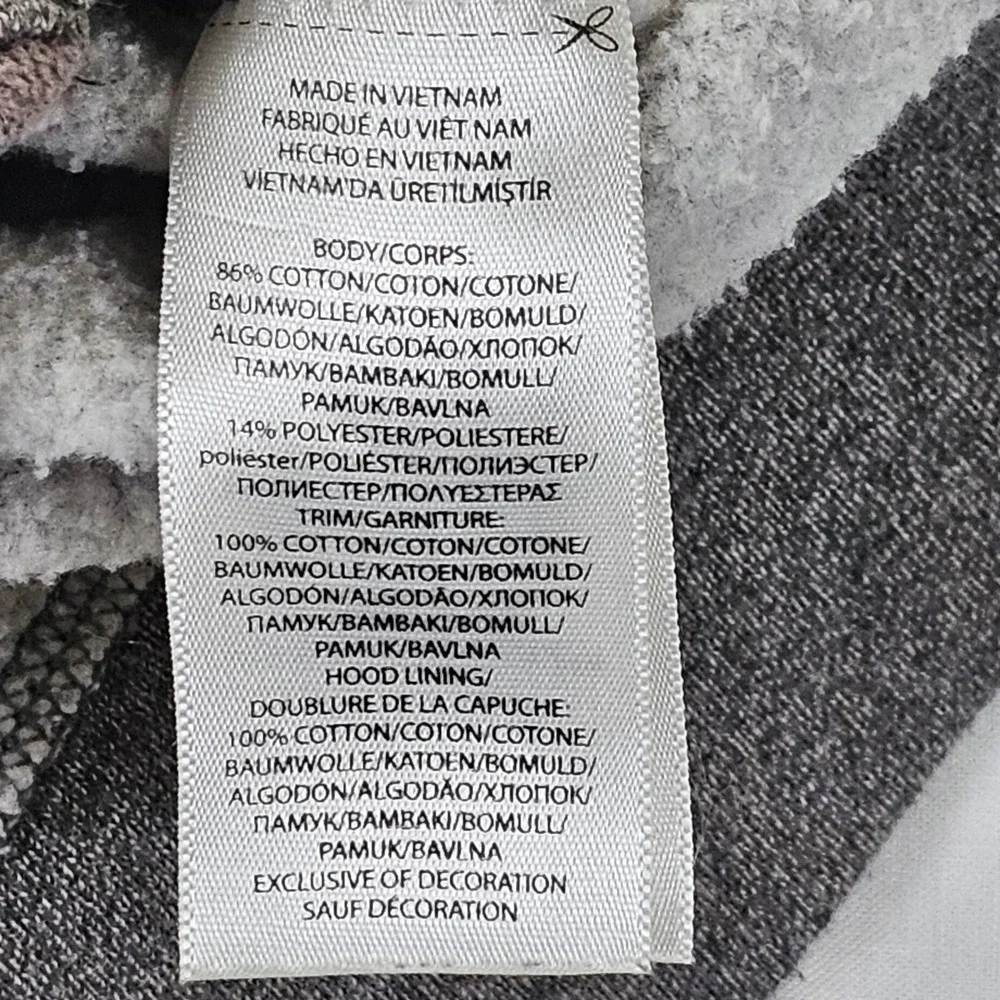 Polo Ralph Lauren Mens Full Zip Hoodie Heather Grey Fleece Sweatshirt Large